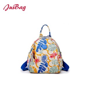 Mini printing backpack-floral