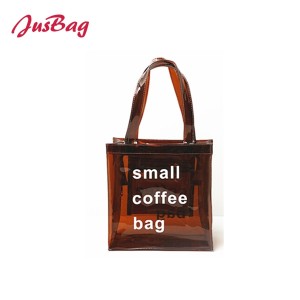 PVC transparent beach bag-coffee