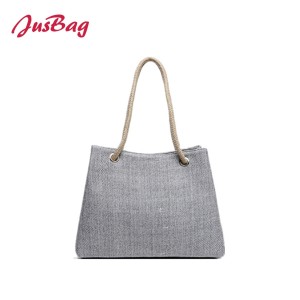 Canvas beach bag totes-melange color