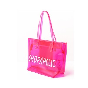 Shopping&beach bag、tote bag-PVC-blue、orange、pink、black、brown