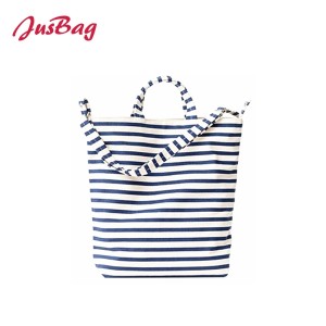 Shopping&beach bag-canvas-stripe