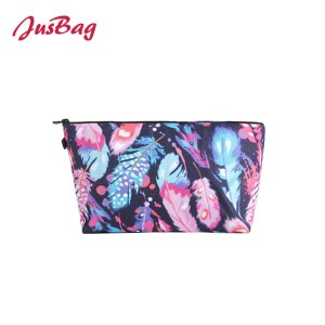 Make up bag pencil pouch-leather
