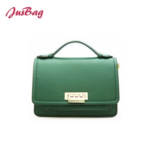 Basic square pu leather clutch with wide belt-multi color