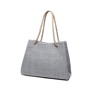 Canvas beach bag totes-melange color