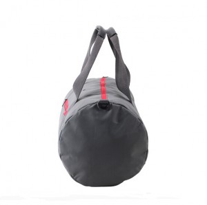 Basic cylinder gym bag duffle-grey