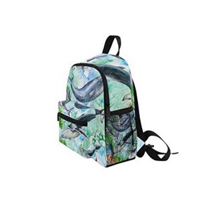 Basic printing backpack-shark