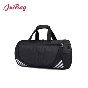 Basic medium cylinder gym bag duffle-gold