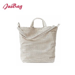 Shopping&beach bag-canvas-grid