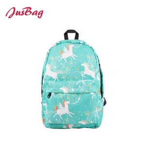 Basic printing school backpack-unicorn