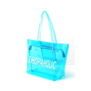 Shopping&beach bag、tote bag-PVC-blue、orange、pink、black、brown