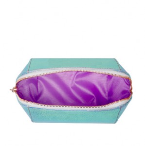 New laser pu leather cosmetic pouch