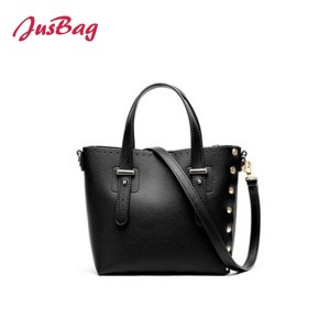 PU leather tote bag with rivet-multi color