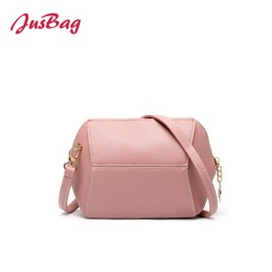 Candy color medium crossbody bag-pink