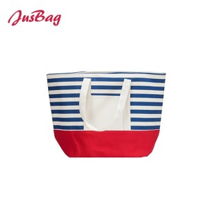 Tote bag-polyester-horizontal stripe