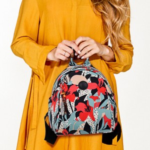 Mini printing backpack-floral