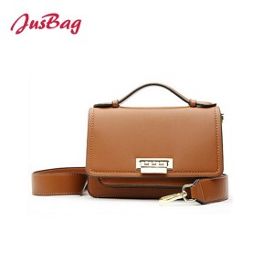 Basic square pu leather clutch with wide belt-multi color