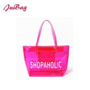 Shopping&beach bag、tote bag-PVC-blue、orange、pink、black、brown