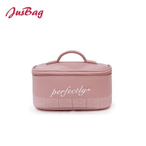 New pu leather make up bag-pink