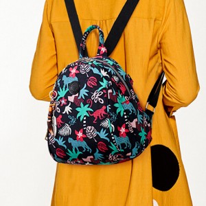 Mini printing backpack-floral