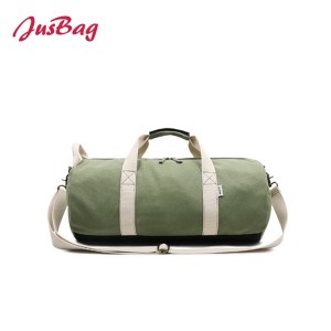 Classic cylinder gym bag duffle-grey