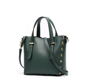 PU leather tote bag with rivet-multi color