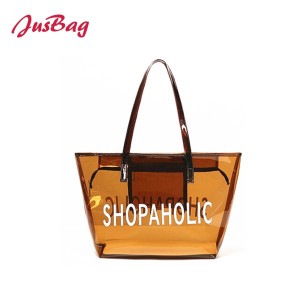 Shopping&beach bag、tote bag-PVC-blue、orange、pink、black、brown