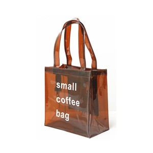 PVC transparent beach bag-coffee