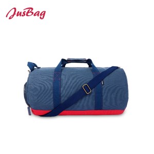 Classic cylinder gym bag duffle-navy