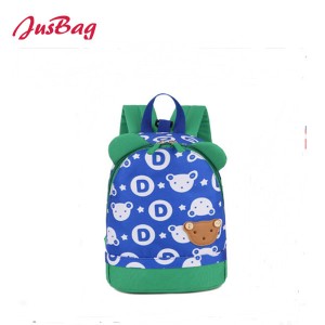 Children backpack-polyester-color splicing