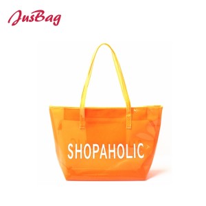 Shopping&beach bag、tote bag-PVC-blue、orange、pink、black、brown