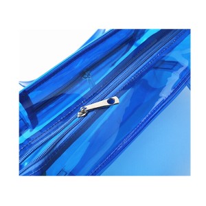 2018 PVC transparent shopping bag-blue