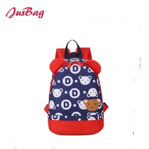 Children backpack-polyester-color splicing