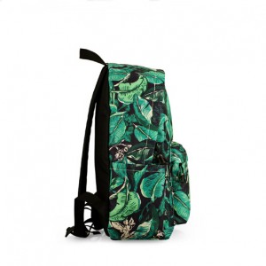 Basic printing backpack-leaves