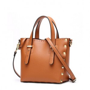 PU leather tote bag with rivet-multi color