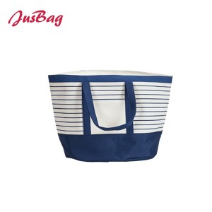 Tote bag-polyester-horizontal stripe