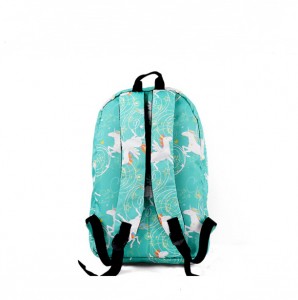 Basic printing school backpack-unicorn