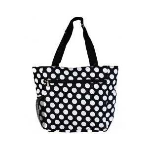 Printed canvas shopping bag-dots