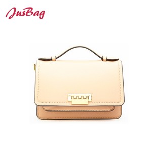 Basic square pu leather clutch with wide belt-multi color
