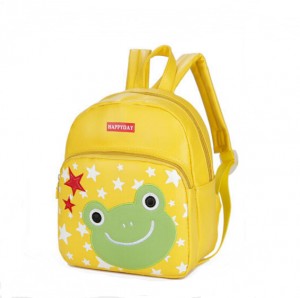 Children backpack-PU leather-frog