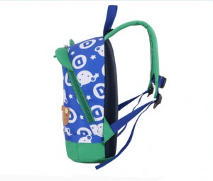 Children backpack-polyester-color splicing