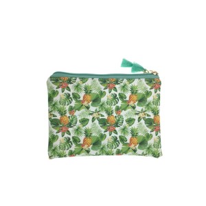 Tropical printing flat make up bag-pineapple