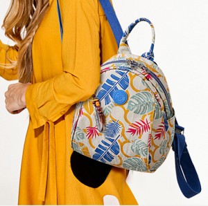 Mini printing backpack-floral