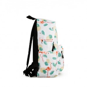 Basci printing backpack-flamingo