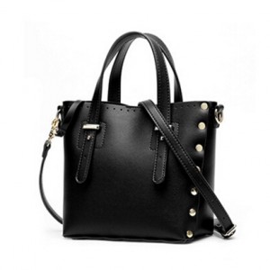 PU leather tote bag with rivet-multi color