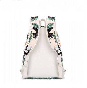 Medium printing backpack-leaves