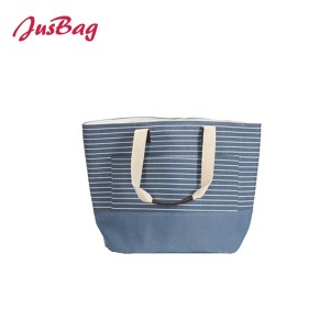 Tote bag-polyester-horizontal stripe