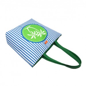 Canvas coconut beach bag shopping bag-striped printing