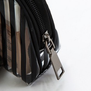 PVC waterproof make up bag-stripes